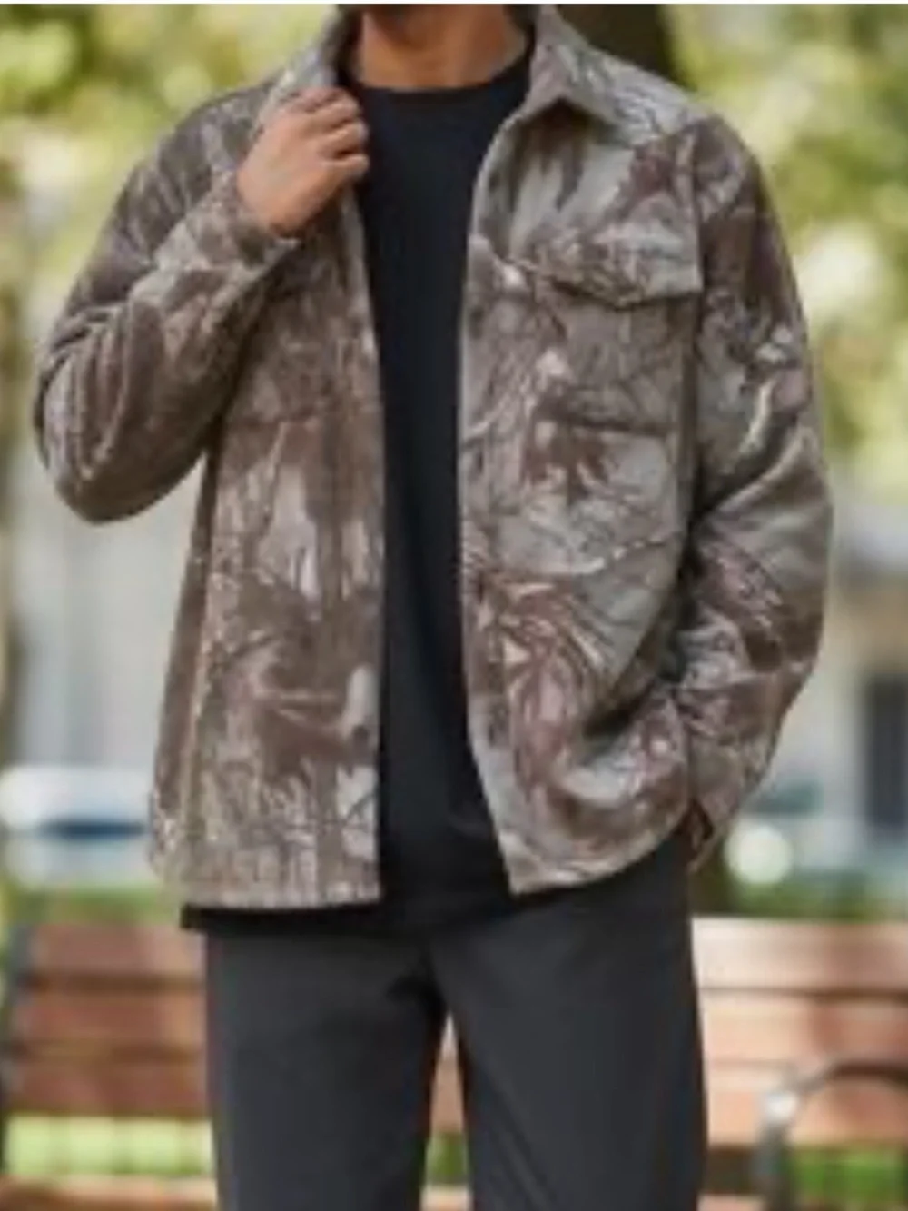Original Deluxe Camouflage sherpa lined Jacket NWT 1